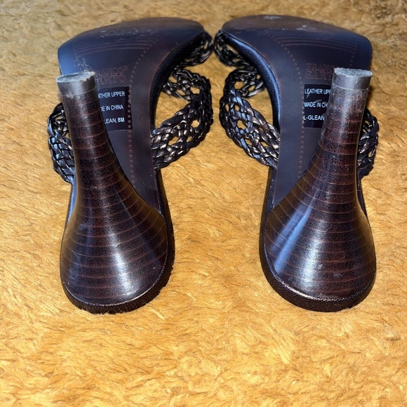 Franco Sarto L-GLEAN Women's Heels Leather Slip-On X Style Strap Glazed … - Picture 6 of 7